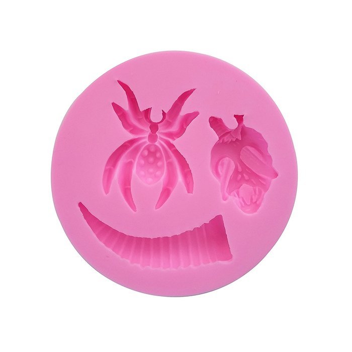 WYD Halloween Decorative Fondant Silicone Mold,Handmade Soap Mold,Cake Mold Decorating,Fondant Baking Mold,Jelly... N12