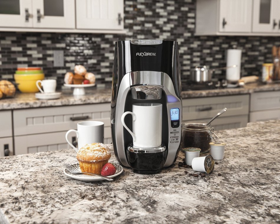 Hamilton Beach FlexBrew Coffeemaker with YouCopia CoffeeStack 40K-Cup Organizer