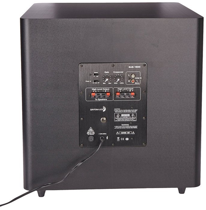 Dayton Audio SUB-1500 15" 150 Watt Powered Subwoofer N2
