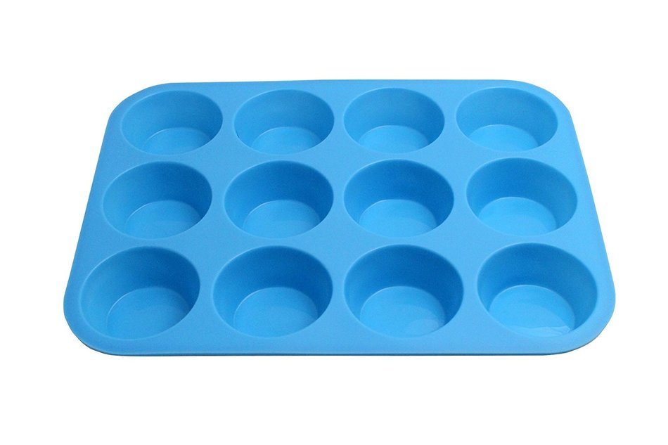 Helpa Chef Muffin Pan, Blue, 12 Cup N2