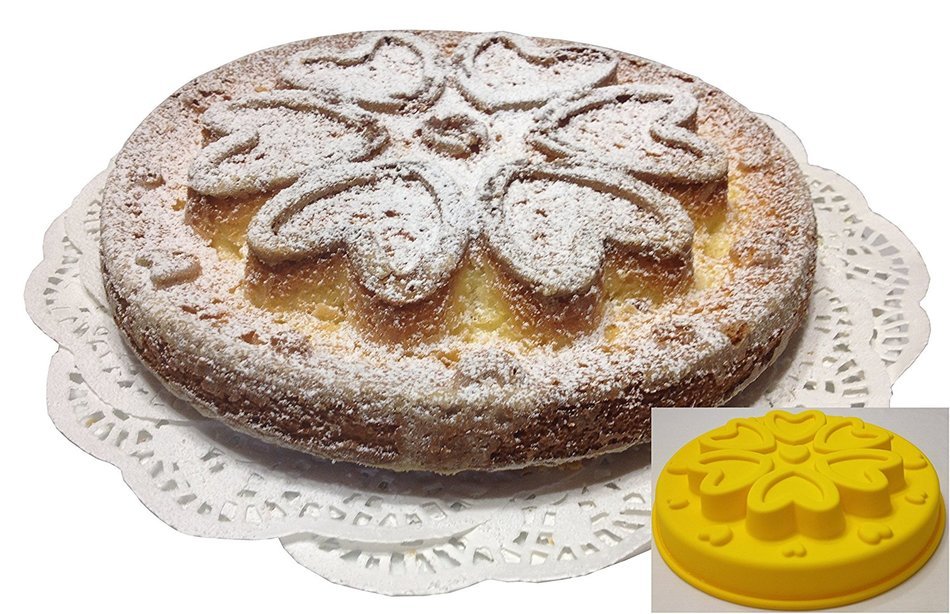 Sale: Polymerose Silicone Molds Value COMBO: Bundt, Gifts and Two Layers Hearts Flower N2