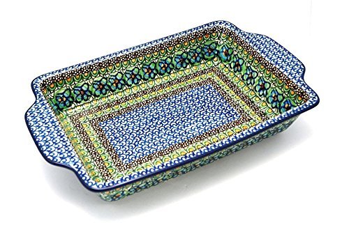 Polish Pottery Baker - Rectangular Brownie Pan - Unikat Signature U151