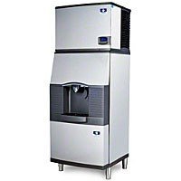 Manitowoc ID-0452A-SFA-291 420 Lb Air-Cooled Full Cube Ice Machine w/ SFA-291 Hotel Dispenser