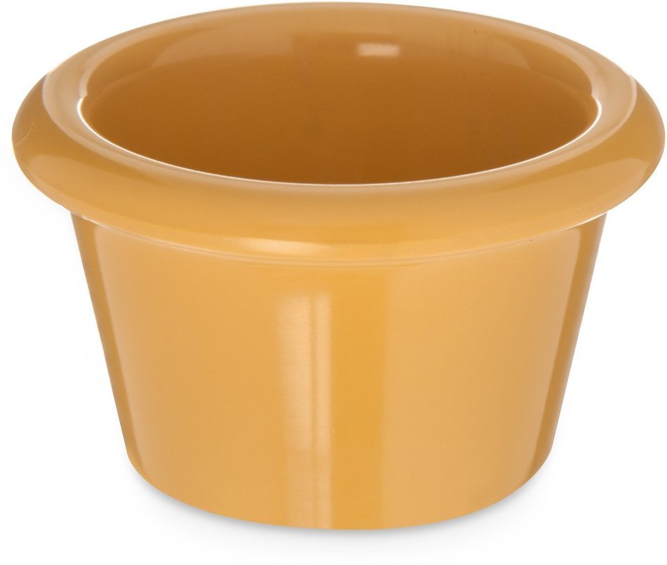 Carlisle S27522 Melamine Smooth Ramekin, 1.5 oz Capacity, 1.53" Height, Honey Yellow (Case of 48) N3