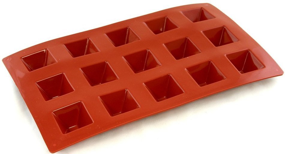World Cuisine Non-Stick Silicone Mold, Pyramid
