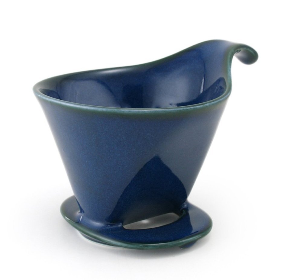 ZERO JAPAN Ceramic Coffee Dripper - Large - Drip Cone Brewer (Black) N6