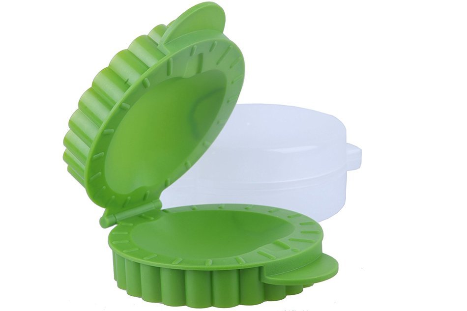 Apple Shaped Mini Pocket Pie Mold 6.1 x 5.2 x 2.1 inches - Petite Hand Pies Small - Green N2