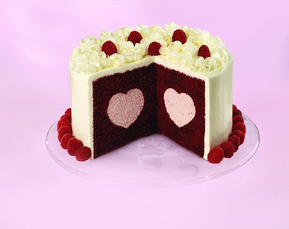 Tasty-Fill Cake Pan Set-Heart 8.25 -Inch by 2.25-Inch