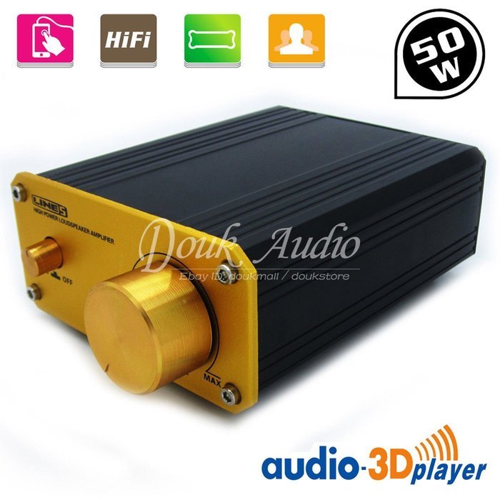 Nobsound 50W Mini Digital Power Amplifier HiFi 2.0 Channel Audio RCA 3.5mm Stereo amp New N8