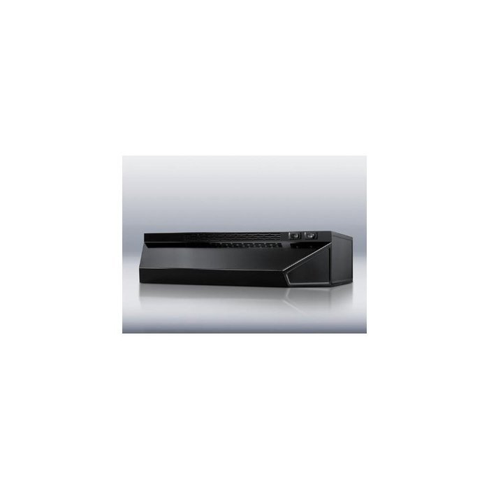 Summit H1636B Black 36" Convertible Range Hood for Ducted or Ductless Use
