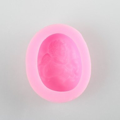 Sher Sleeping Angel Shaped Soap Mold Mooncake Mould Fondant Cake Chocolate Silicone Mold, Decoration Tools Bakeware N6