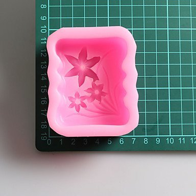 Sher Three Flowers Chocolate Silicone Molds,Cake Molds,Soap Molds,Decoration Tools Bakeware N5