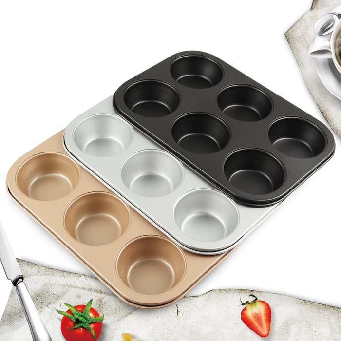 Yilove Non Stick 12 Cup Muffin Cupcake Pan (Black) N17