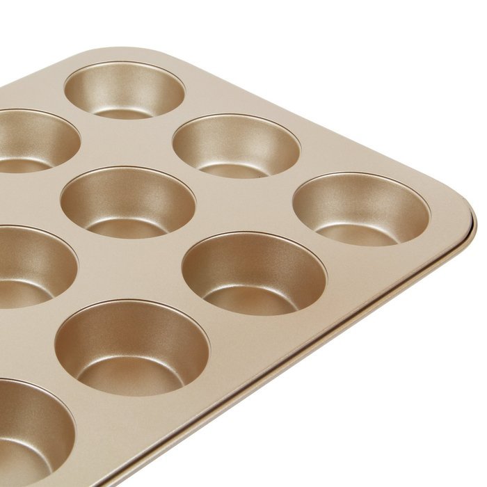 Yilove Non Stick 12 Cup Muffin Cupcake Pan (Black) N18
