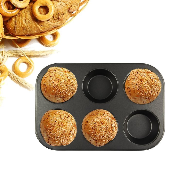Yilove Non Stick 12 Cup Muffin Cupcake Pan (Black) N19