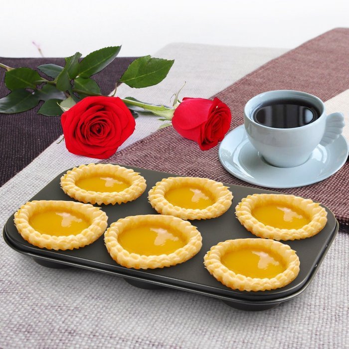 Yilove Non Stick 12 Cup Muffin Cupcake Pan (Black) N20