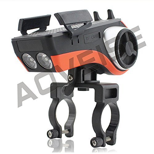5 in 1 Water Resistant Bluetooth Speaker -Flashlight -Power Bank -Phone Mount -Ringbell Make Your Cycling Easier N4