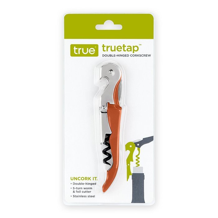 Truetap Black Double Hinged Waiter's Corkscrew by True N24