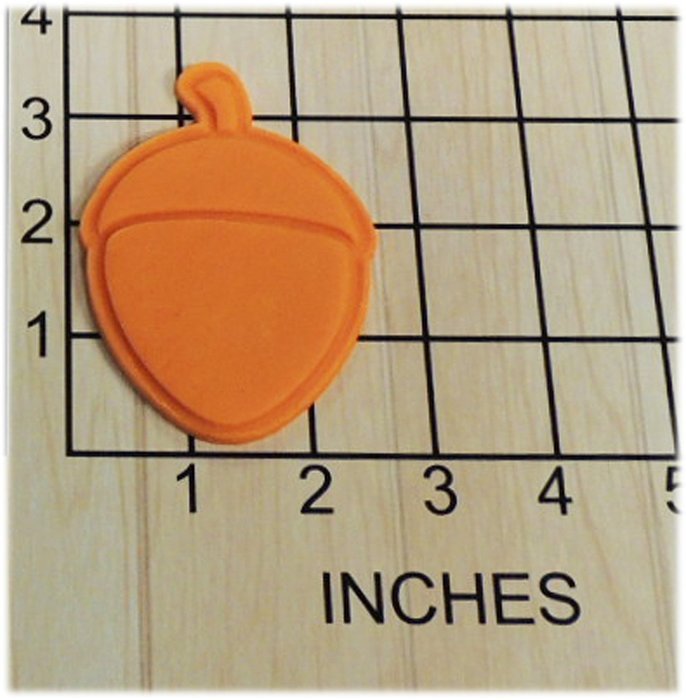 Fall Acorn Shape Fondant Cookie Cutter and Stamp #1333 N2