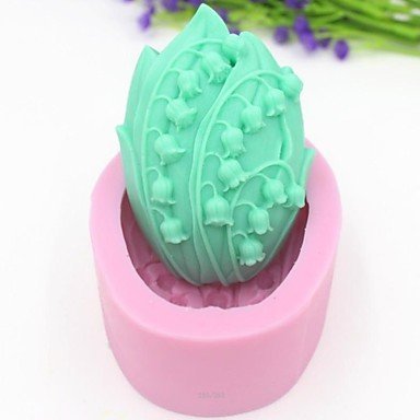 Y&XL&H Flower Shaped Fondant Cake Chocolate Silicone Mold Cake Decoration Tools,L9.5cmW7cmH3.3cm N3