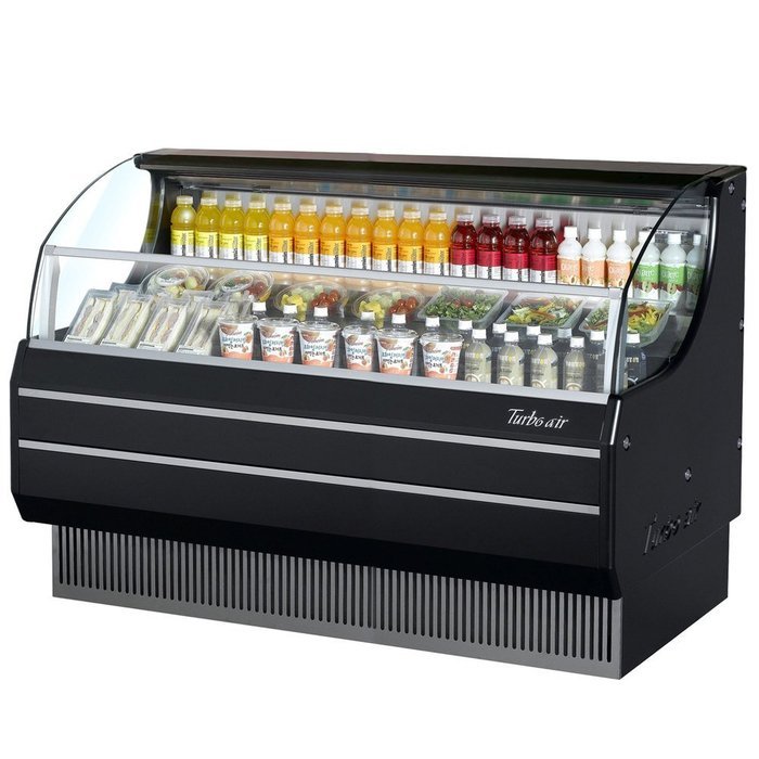 Turbo Air TOM75SB 75" Open Display Merchandiser with Modern Design Environmental Friendly Refrigeration System...