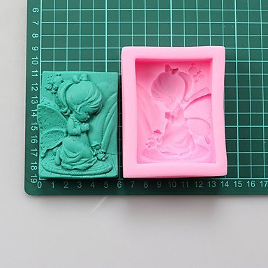 Sher Angel Girl Chocolate Silicone Molds,Cake Molds,Soap Molds,Decoration Tools Bakeware N5