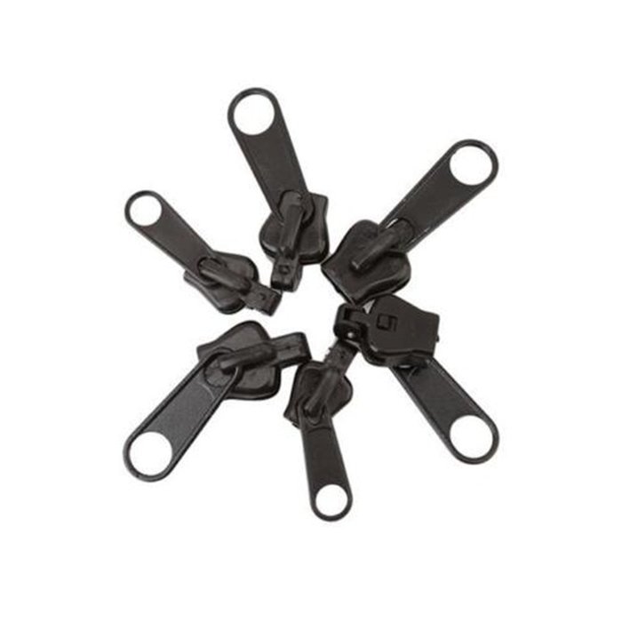 ShungHO 6pcs Fix A Zipper Zip Slider Rescue Instant Repair Kit Replacement Black Set N5