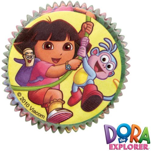 Wilton 50pk Dora The Explorer Cupcake Cake Baking Cups Cases Holders Birthday