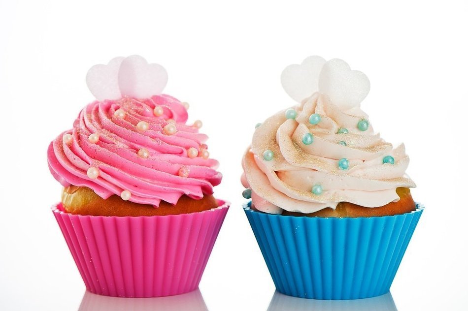 Silicone Cupcake Liners - Baking Molds - Wedding Baking Supplies - Reuseable- 12 piece Set with Storage Container N3