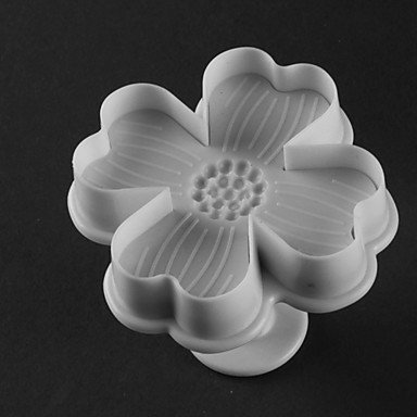 Y&XL&H Four-Petal-Flower Cake and Cookie Cutter Mold with Plunger (3 Pieces) N4