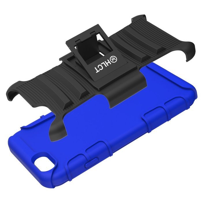 iPhone 6s Case, HLCT Rugged Shock Proof Dual-Layer Case with Built-In Kickstand for iPhone 6s / 6 4.7 Inch (Blue) N20