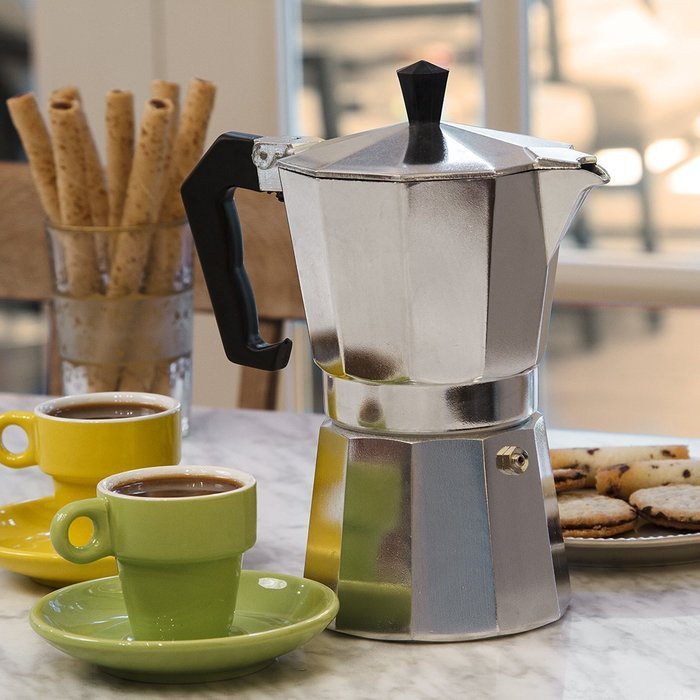 Primula 12-Cup Aluminum Stovetop Espresso Maker N14