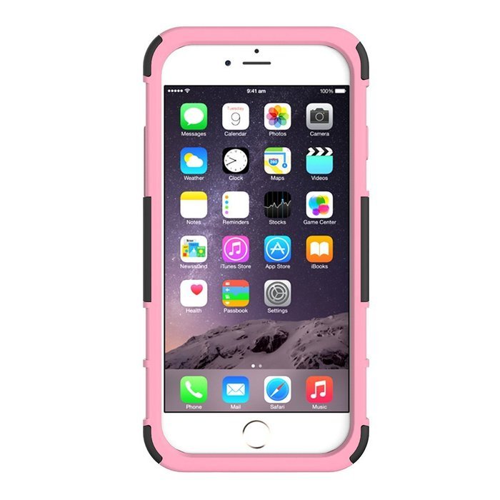 iPhone 6s Case, HLCT Rugged Shock Proof Dual-Layer Case with Built-In Kickstand for iPhone 6s / 6 4.7 Inch (Blue) N24