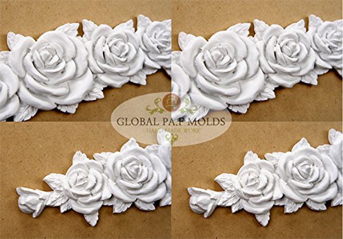 Handmade Silicone Mold /1 Piece Cake Decoration Mould/Vintage Trims MOLD 086-34346433