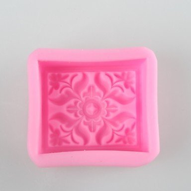 Y&XL&H Square Flower Shaped Soap Molds Mooncake Mould Fondant Cake Chocolate Silicone Mold, Decoration Tools Bakeware N2