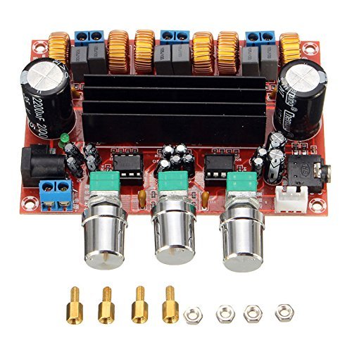 Funnytoday365 Tpa3116D2 50Wx2+100W 2.1 Channel Digital Subwoofer Amplifier Board 12V-24V Power N4