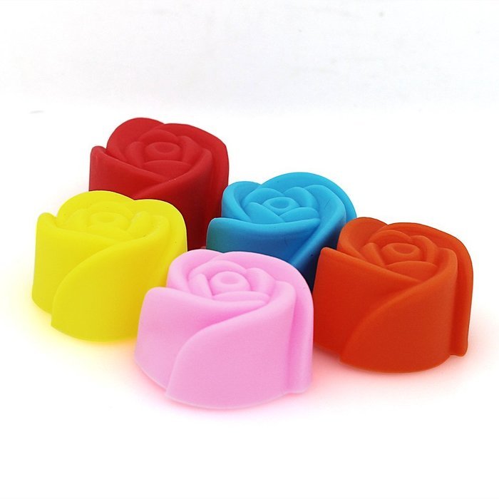 24X Silicone bakeware, pudding handmade soap mold chocolate ice lattice mold, 3CM Cup Cake Muffin Cup N2