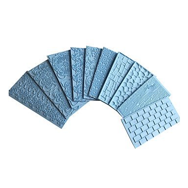 Y&XL&H 2pcs Bakeware Stone Walls Tree Bark Design Fondant Caked Decoration Tools for Cake DIY N2