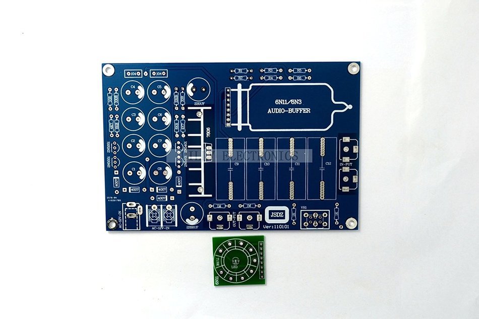 Q-BAIHE JSDZ DIY Kit 6N11 Tube Buffer Amp Audio PreAmplifier N2