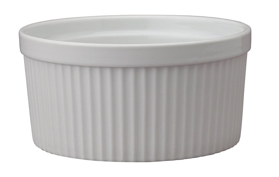 HIC Porcelain Souffle 8-inch, 64-ounce, 2-quart N2