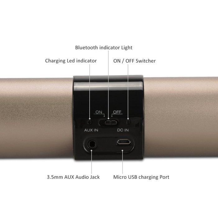 Premium Bluetooth 4.0 Speaker, Stand Base For iPhone/iPad/Tablet, Hi-Fi Subwoofer,Wireless Speakers with Dual... N23