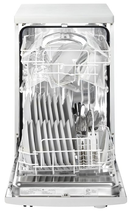 Danby DDW1801MWP 18" Energy Star Rated Portable Dishwasher With 8 Place Settings 6 Wash Cycles Durable Stainless... N4