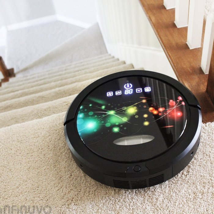 Infinuvo CleanMate QQ6 Robotic Vacuum Cleaner, HEPA Filter (Complete Set) w/ Bonus: Premium Microfiber Cleaner...