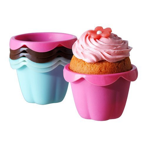 IKEA - Silicone Rubber Baking Cup Mold - Set of 6 N2