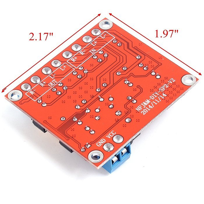 Icstation Speaker Protection Board for TDA7492 TDA7498 TPA3116 Digital Stereo Audio Amplifier Power AMP N4