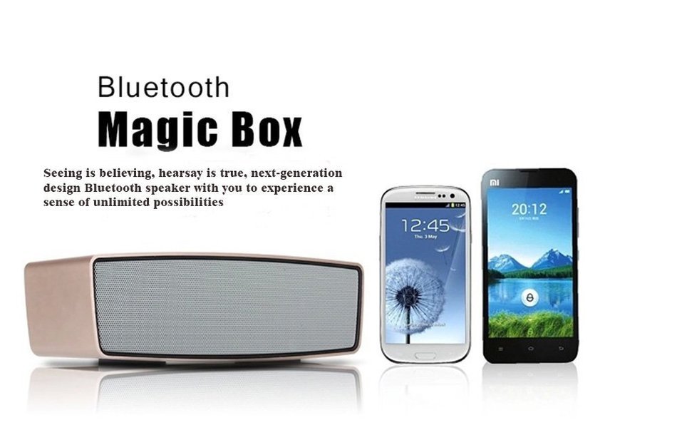Blueone Outdoor Speaker HIFI Wireless Bluetooth Subwoofer Speakers for Cell Phones - Golden N2