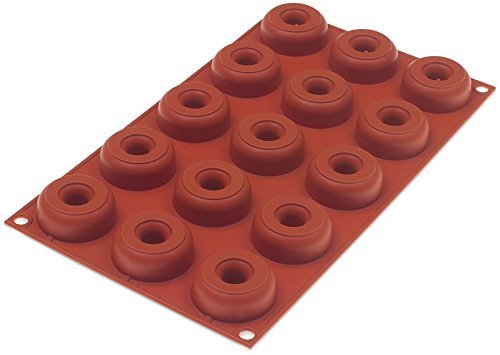 Silikomart Orange Non Stick Small Donut - 15 Forms N4