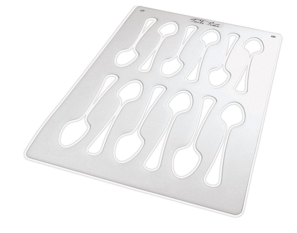 Paderno World Cuisine Spoon Shape Plastic Tuile Template N2
