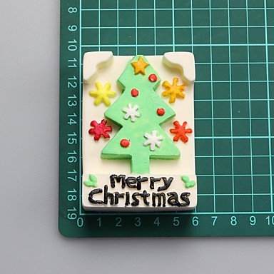 Sher Merry Christmas Chocolate Silicone Molds,Cake Molds,Soap Molds,Decoration Tools Bakeware N4