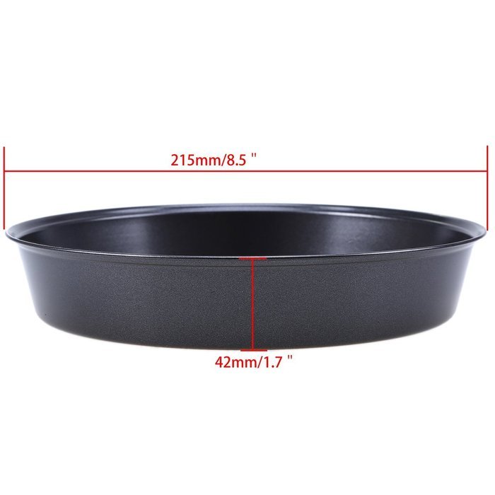 Whosee 8" Round Pizza Pan Non-stick Pie Dish Tray Baking Mold Kitchen Tool Bakeware N3